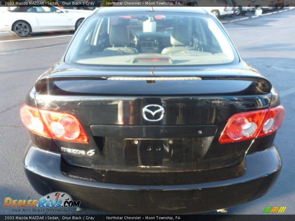 2003 Mazda MAZDA6 i Sedan Onyx Black / Gray Photo #4