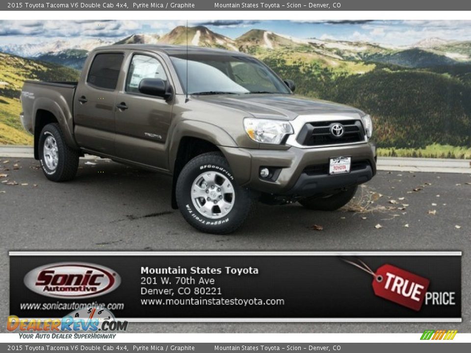 2015 Toyota Tacoma V6 Double Cab 4x4 Pyrite Mica / Graphite Photo #1