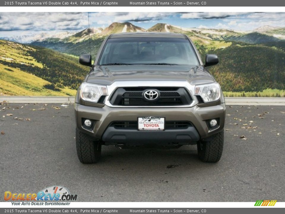 2015 Toyota Tacoma V6 Double Cab 4x4 Pyrite Mica / Graphite Photo #2