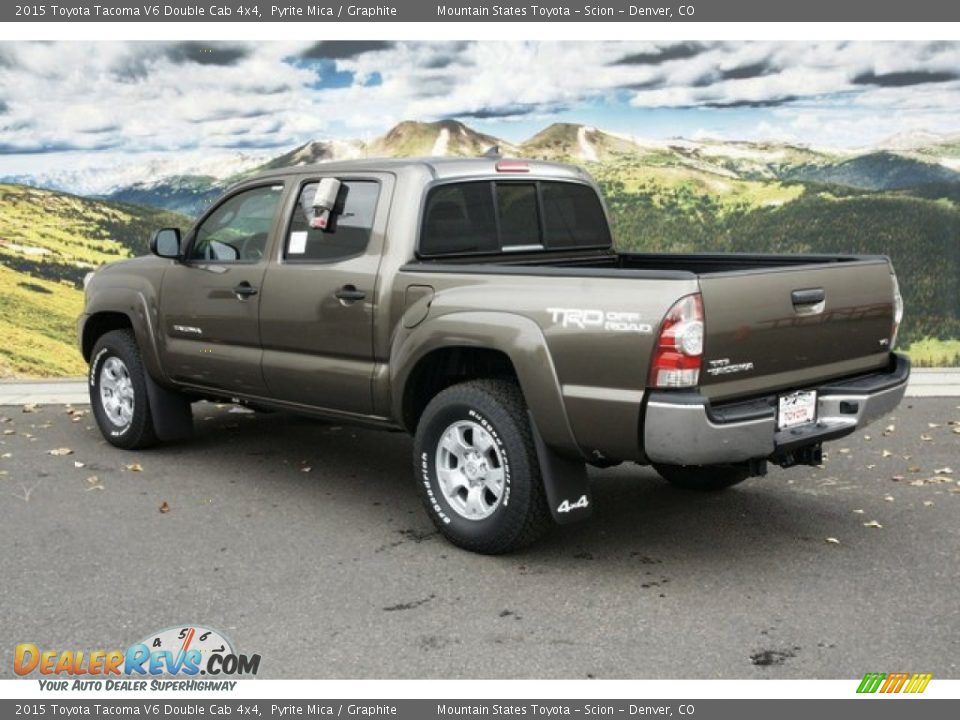 2015 Toyota Tacoma V6 Double Cab 4x4 Pyrite Mica / Graphite Photo #3