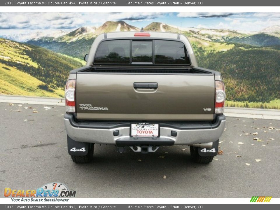 2015 Toyota Tacoma V6 Double Cab 4x4 Pyrite Mica / Graphite Photo #4