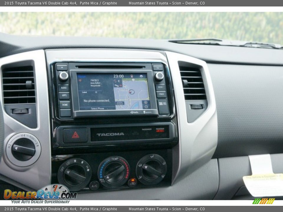 2015 Toyota Tacoma V6 Double Cab 4x4 Pyrite Mica / Graphite Photo #6