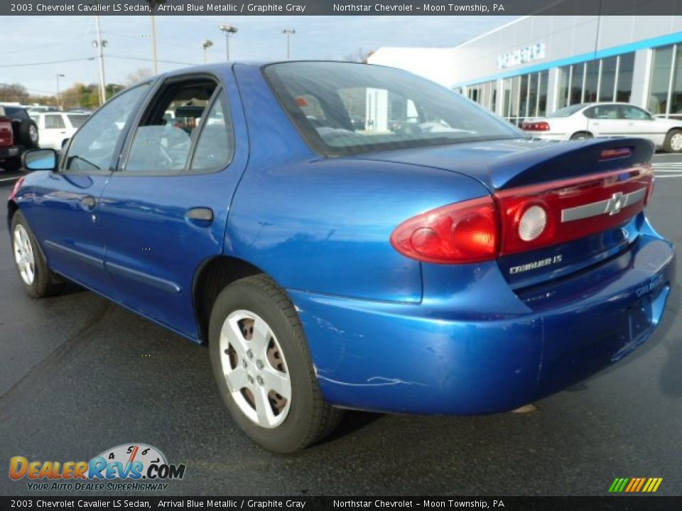 2003 Chevrolet Cavalier LS Sedan Arrival Blue Metallic / Graphite Gray Photo #2
