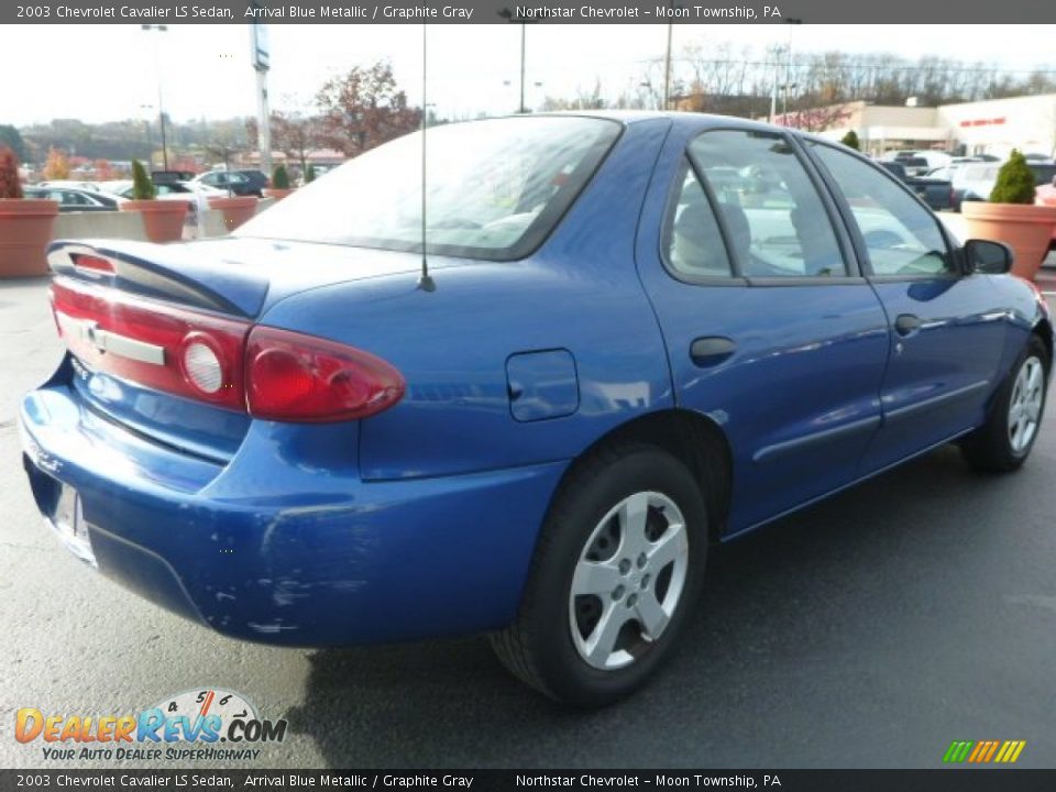 2003 Chevrolet Cavalier LS Sedan Arrival Blue Metallic / Graphite Gray Photo #3