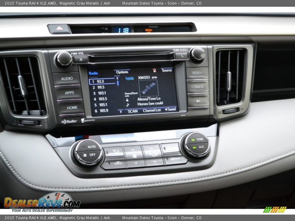 Controls of 2015 Toyota RAV4 XLE AWD Photo #6