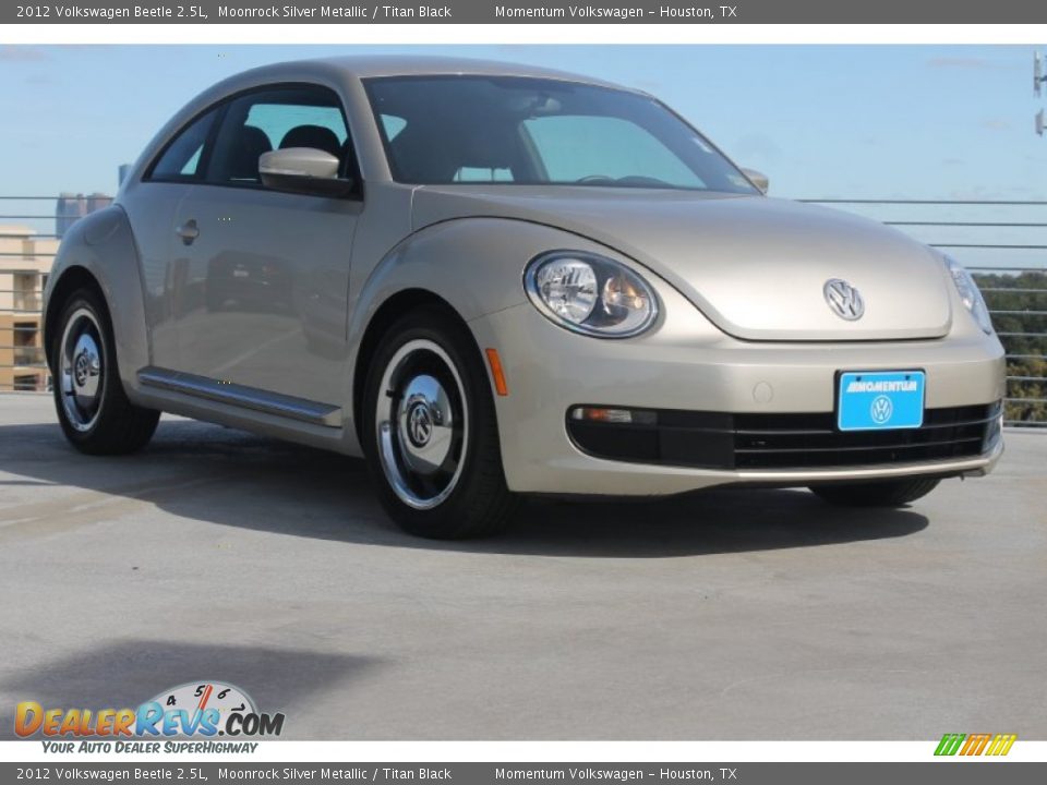 2012 Volkswagen Beetle 2.5L Moonrock Silver Metallic / Titan Black Photo #1