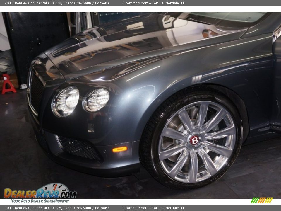 2013 Bentley Continental GTC V8 Dark Gray Satin / Porpoise Photo #3