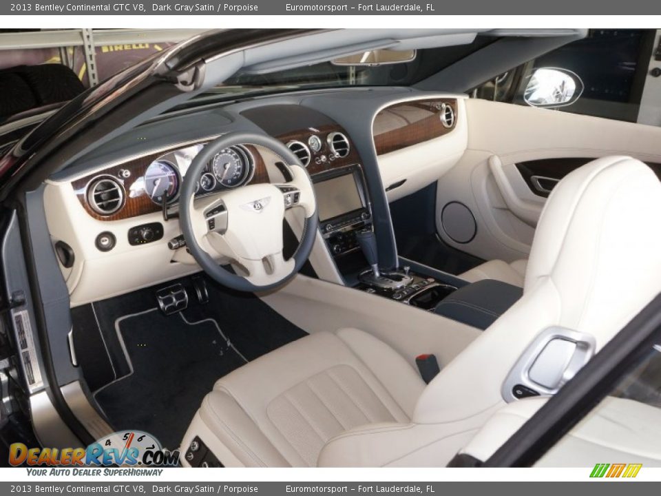 2013 Bentley Continental GTC V8 Dark Gray Satin / Porpoise Photo #4
