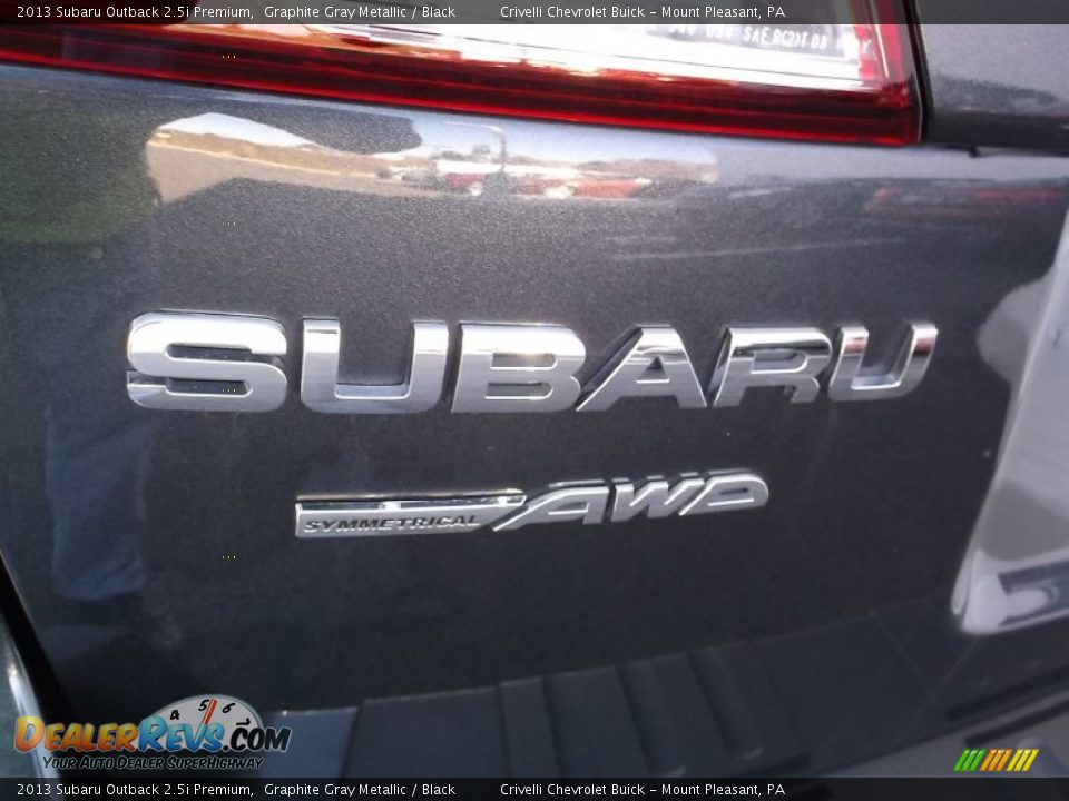 2013 Subaru Outback 2.5i Premium Graphite Gray Metallic / Black Photo #10