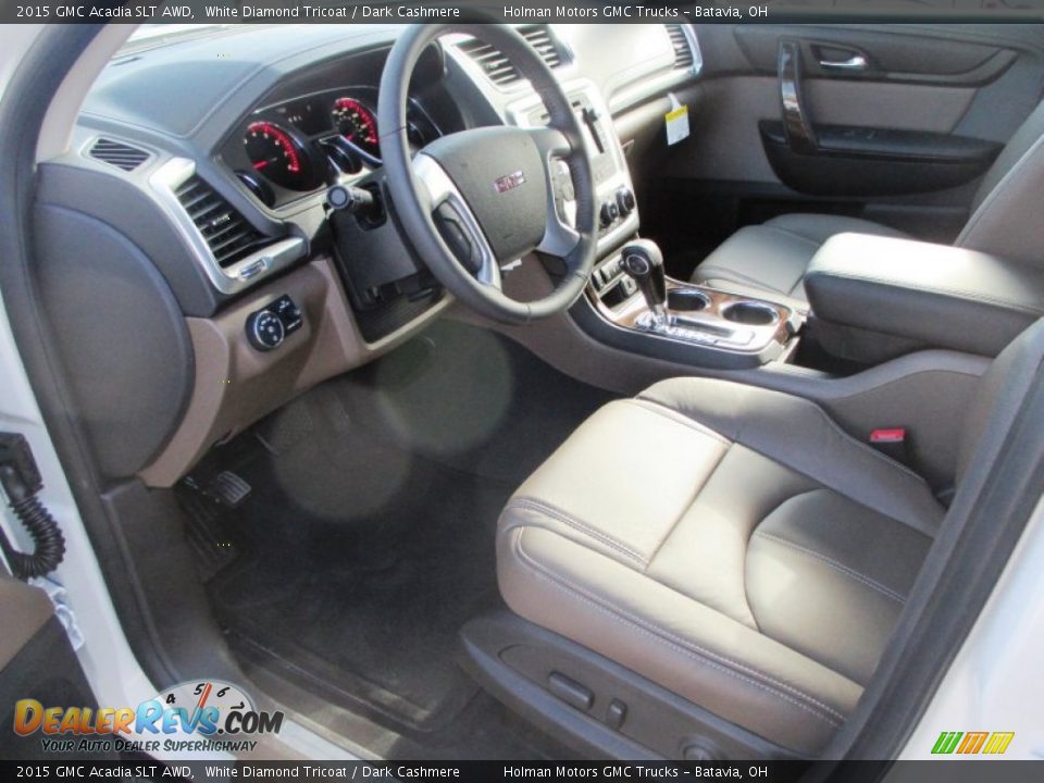 2015 GMC Acadia SLT AWD White Diamond Tricoat / Dark Cashmere Photo #5