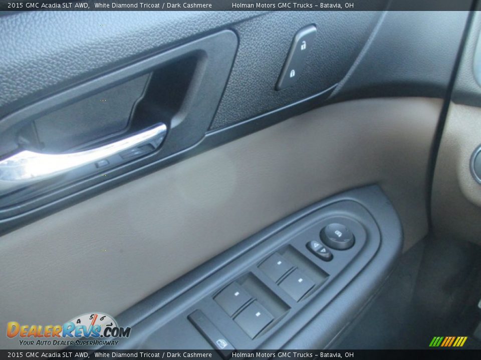 2015 GMC Acadia SLT AWD White Diamond Tricoat / Dark Cashmere Photo #20