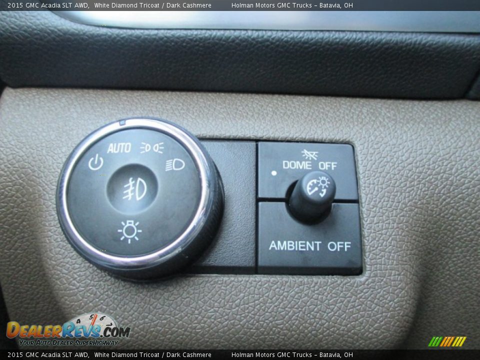 2015 GMC Acadia SLT AWD White Diamond Tricoat / Dark Cashmere Photo #21