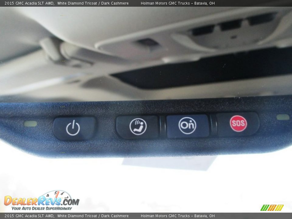 2015 GMC Acadia SLT AWD White Diamond Tricoat / Dark Cashmere Photo #22