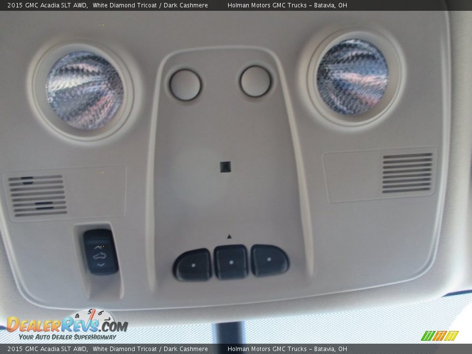 2015 GMC Acadia SLT AWD White Diamond Tricoat / Dark Cashmere Photo #23