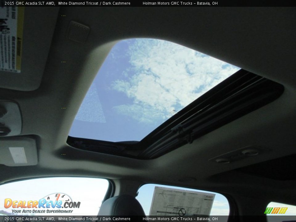2015 GMC Acadia SLT AWD White Diamond Tricoat / Dark Cashmere Photo #24