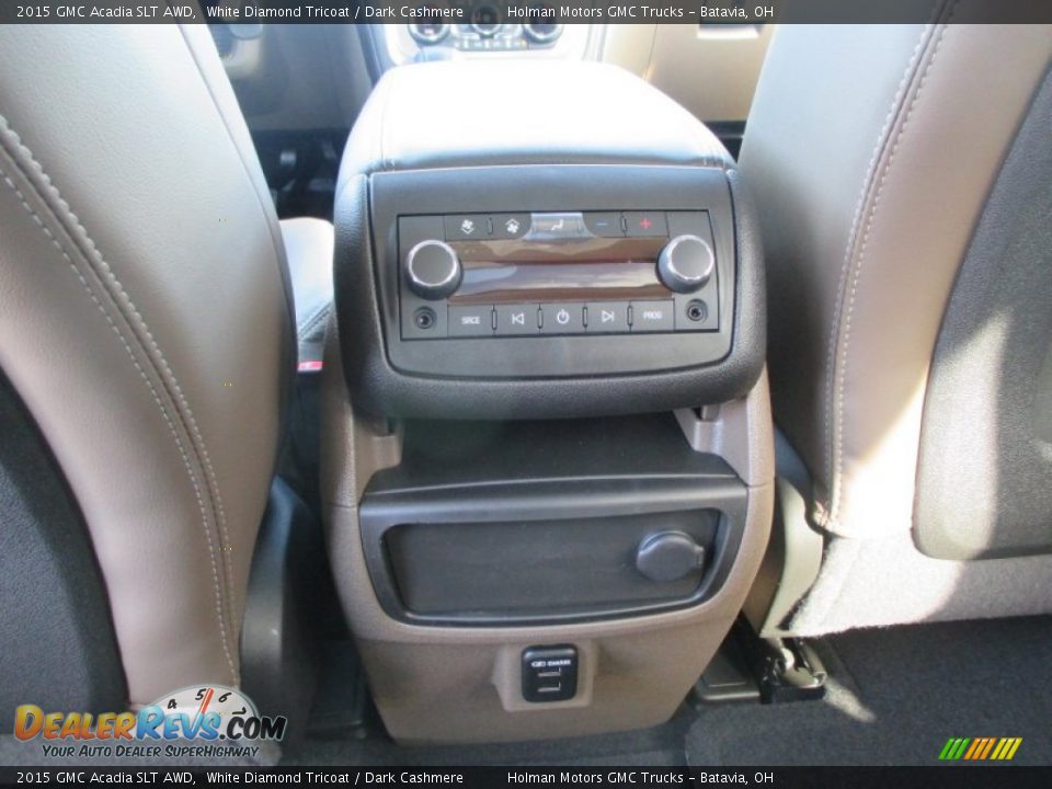 2015 GMC Acadia SLT AWD White Diamond Tricoat / Dark Cashmere Photo #26