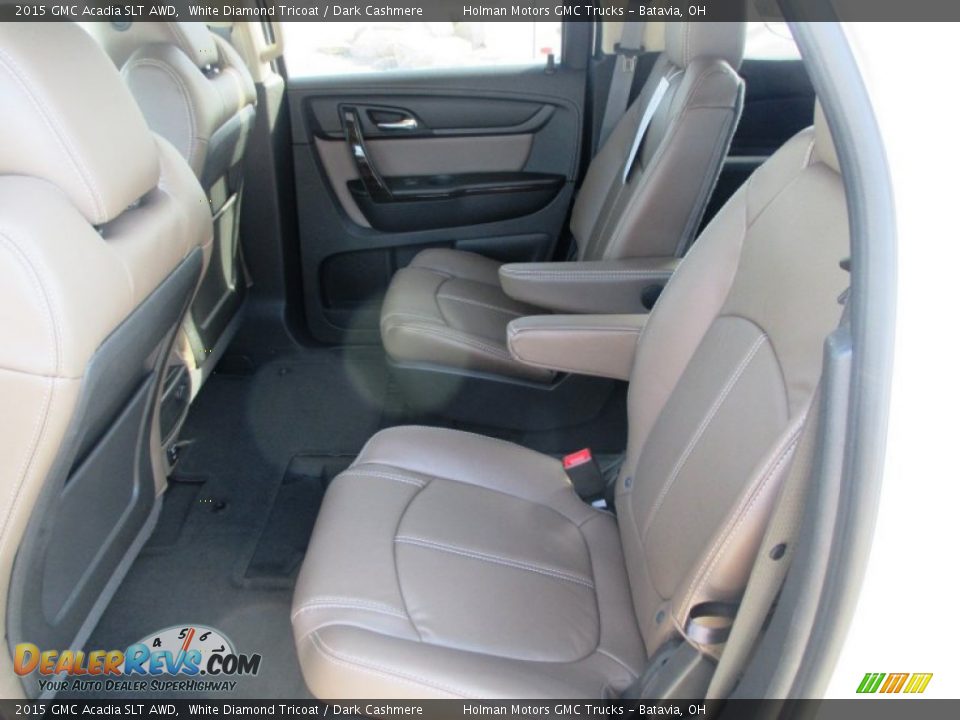 2015 GMC Acadia SLT AWD White Diamond Tricoat / Dark Cashmere Photo #27