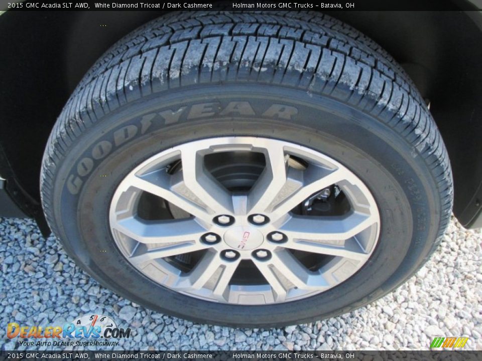 2015 GMC Acadia SLT AWD White Diamond Tricoat / Dark Cashmere Photo #28