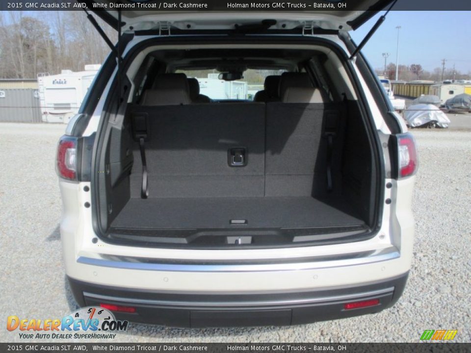 2015 GMC Acadia SLT AWD White Diamond Tricoat / Dark Cashmere Photo #30