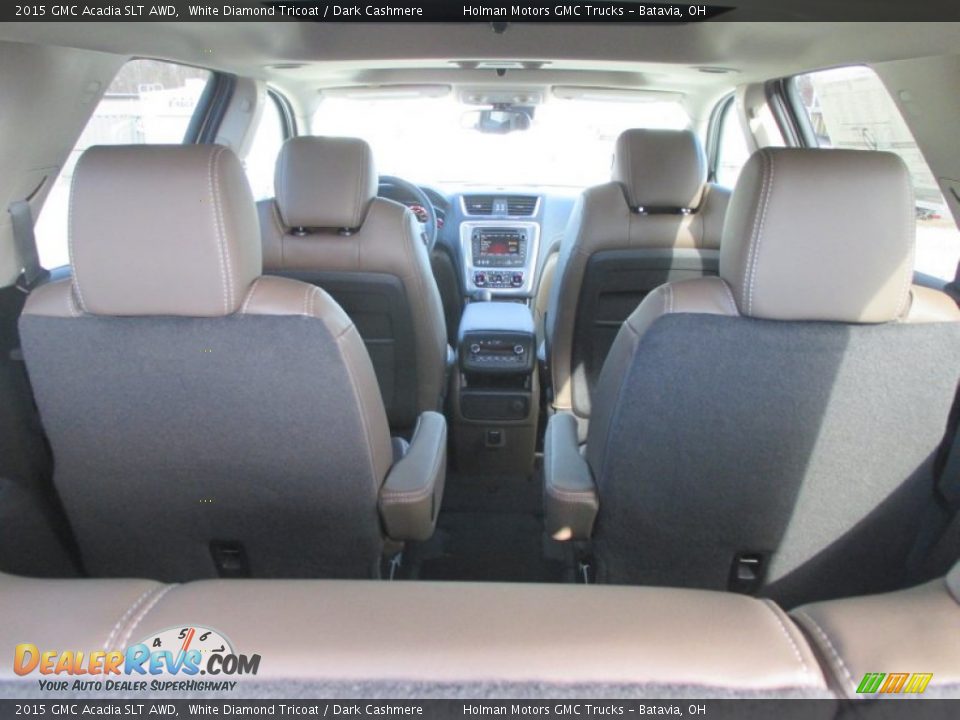 2015 GMC Acadia SLT AWD White Diamond Tricoat / Dark Cashmere Photo #31