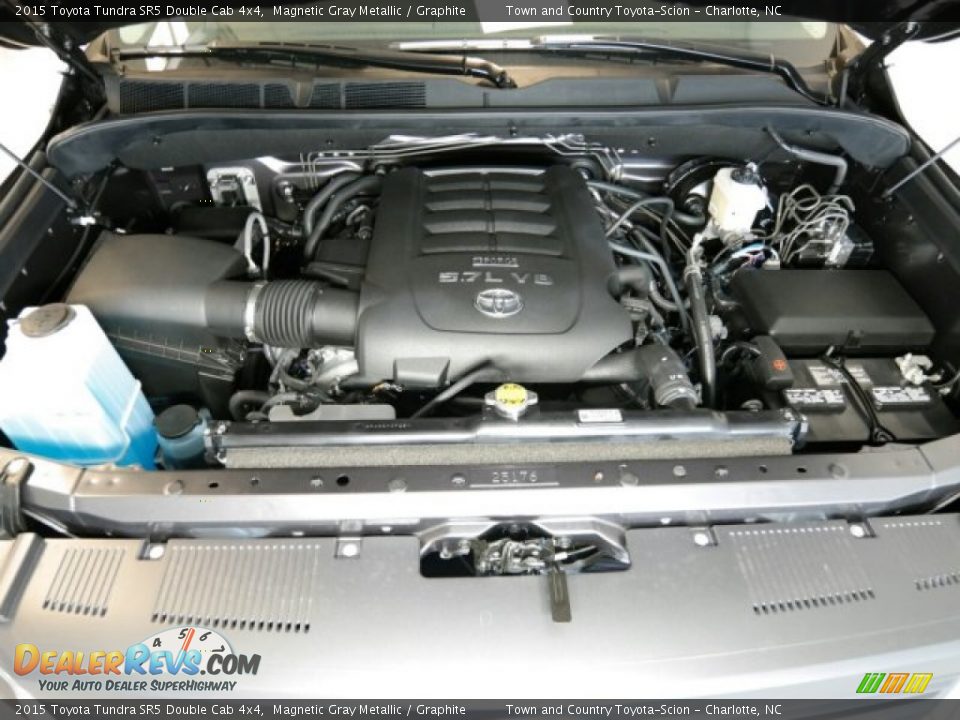 2015 Toyota Tundra SR5 Double Cab 4x4 Magnetic Gray Metallic / Graphite Photo #8