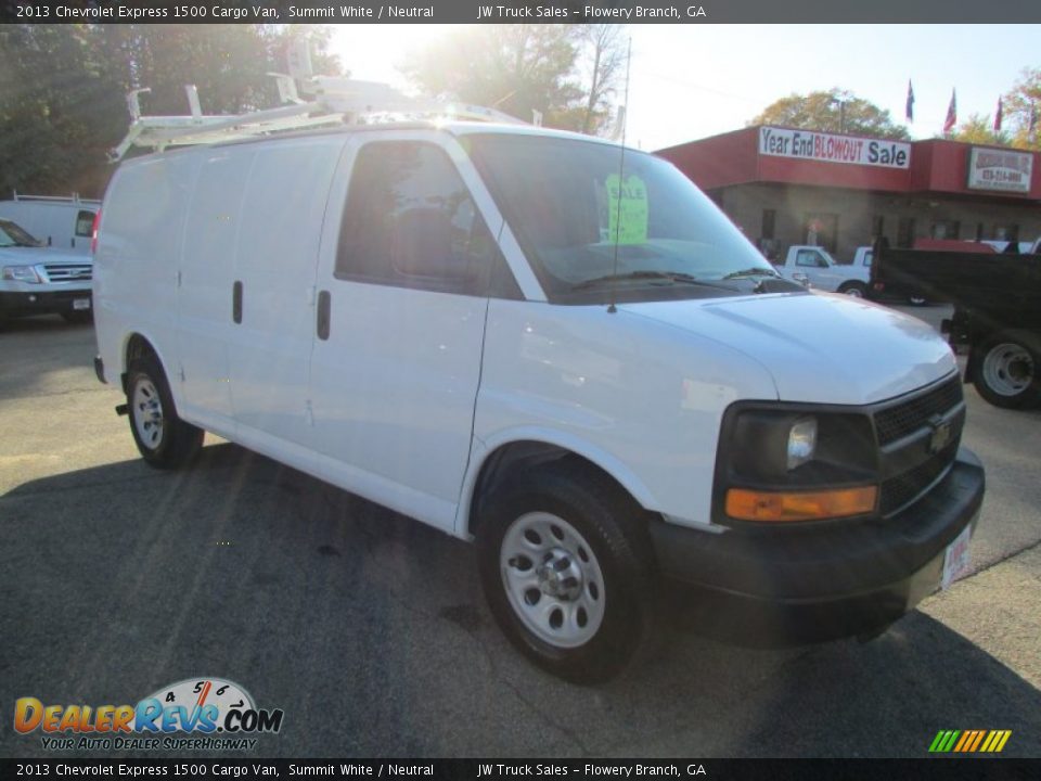 2013 Chevrolet Express 1500 Cargo Van Summit White / Neutral Photo #6