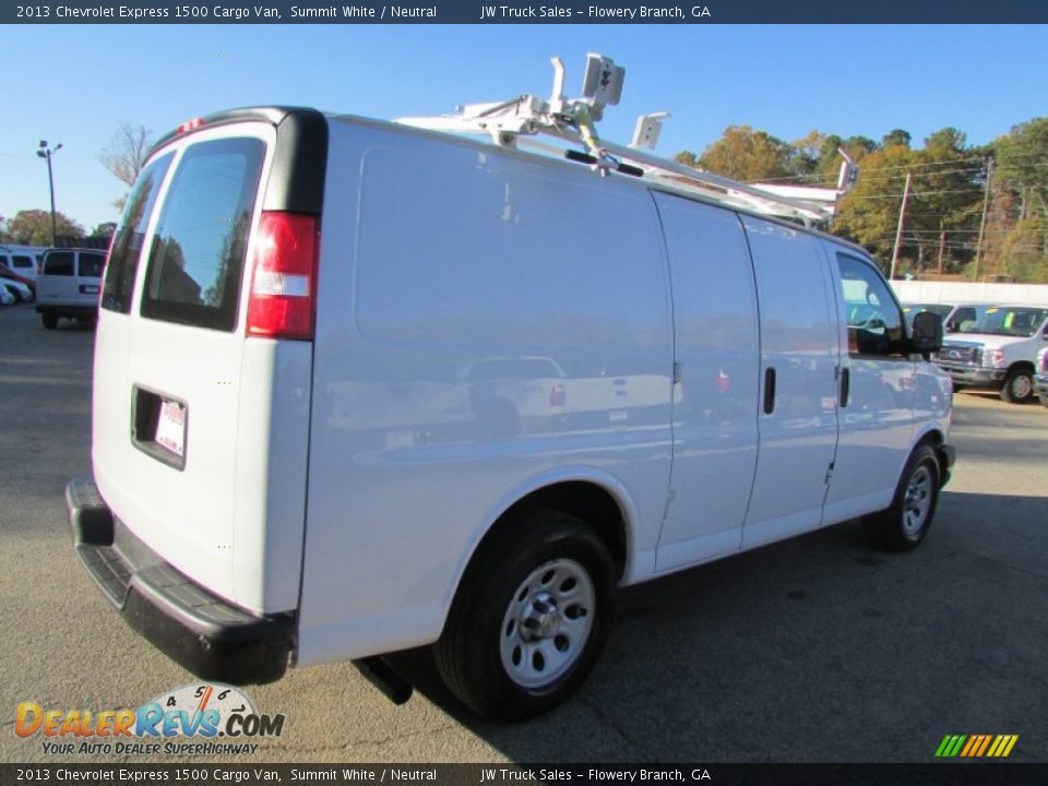 2013 Chevrolet Express 1500 Cargo Van Summit White / Neutral Photo #8