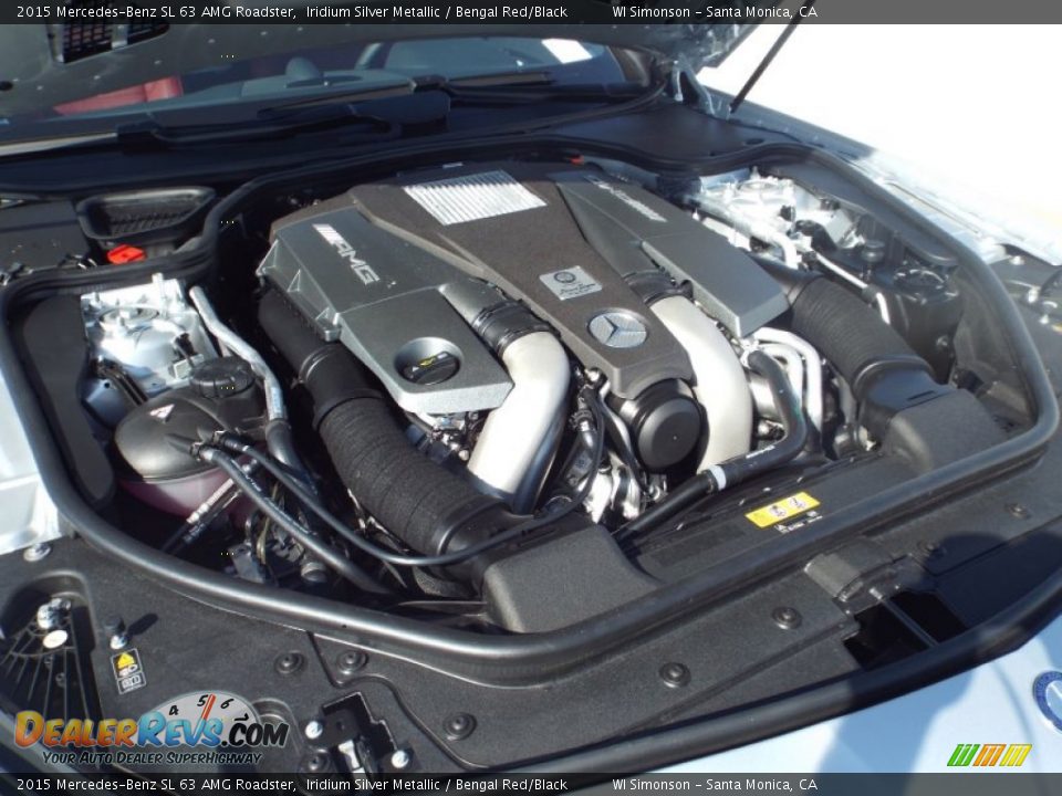 2015 Mercedes-Benz SL 63 AMG Roadster 5.5 Liter AMG biturbo DOHC 32-Valve V8 Engine Photo #17