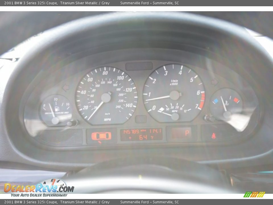 2001 BMW 3 Series 325i Coupe Titanium Silver Metallic / Grey Photo #21