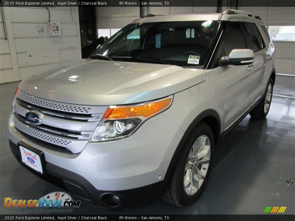 2015 Ford Explorer Limited Ingot Silver / Charcoal Black Photo #3