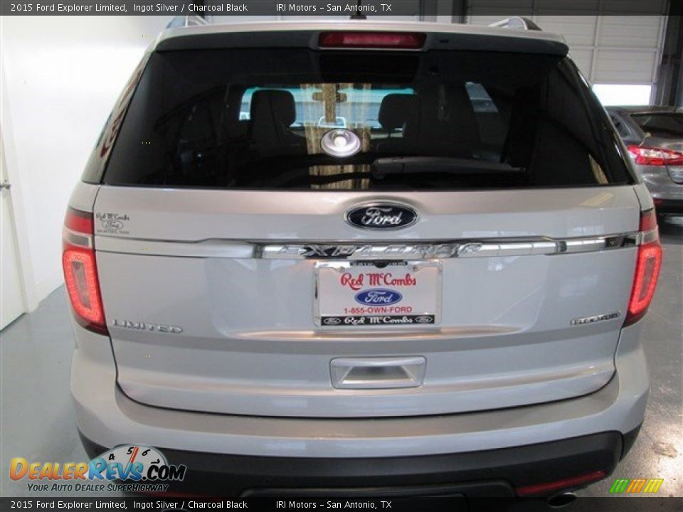 2015 Ford Explorer Limited Ingot Silver / Charcoal Black Photo #5