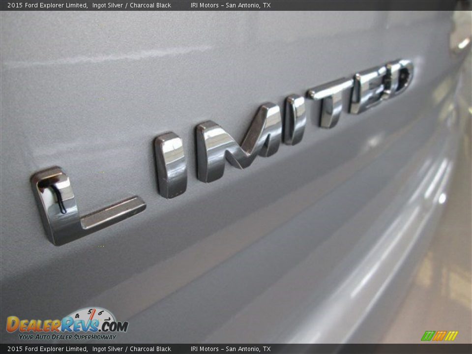 2015 Ford Explorer Limited Ingot Silver / Charcoal Black Photo #7