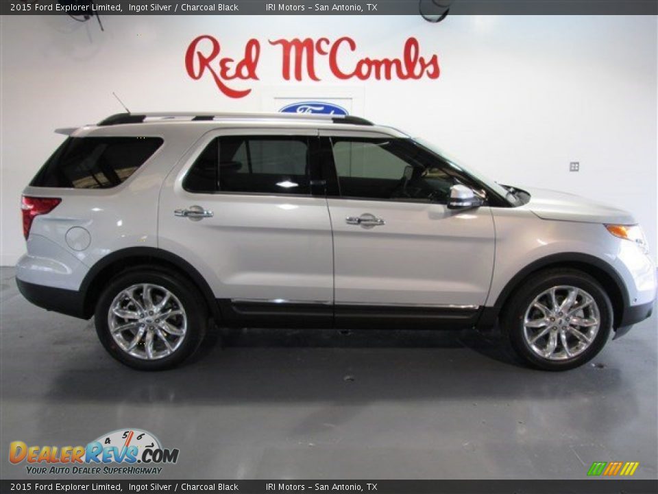 2015 Ford Explorer Limited Ingot Silver / Charcoal Black Photo #9