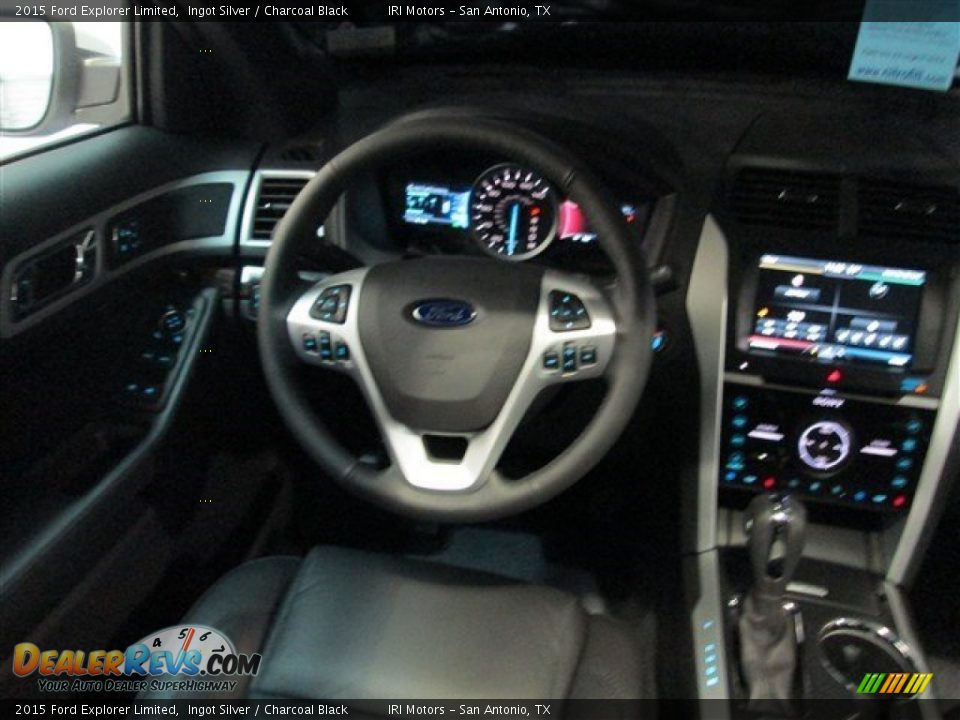 2015 Ford Explorer Limited Ingot Silver / Charcoal Black Photo #12
