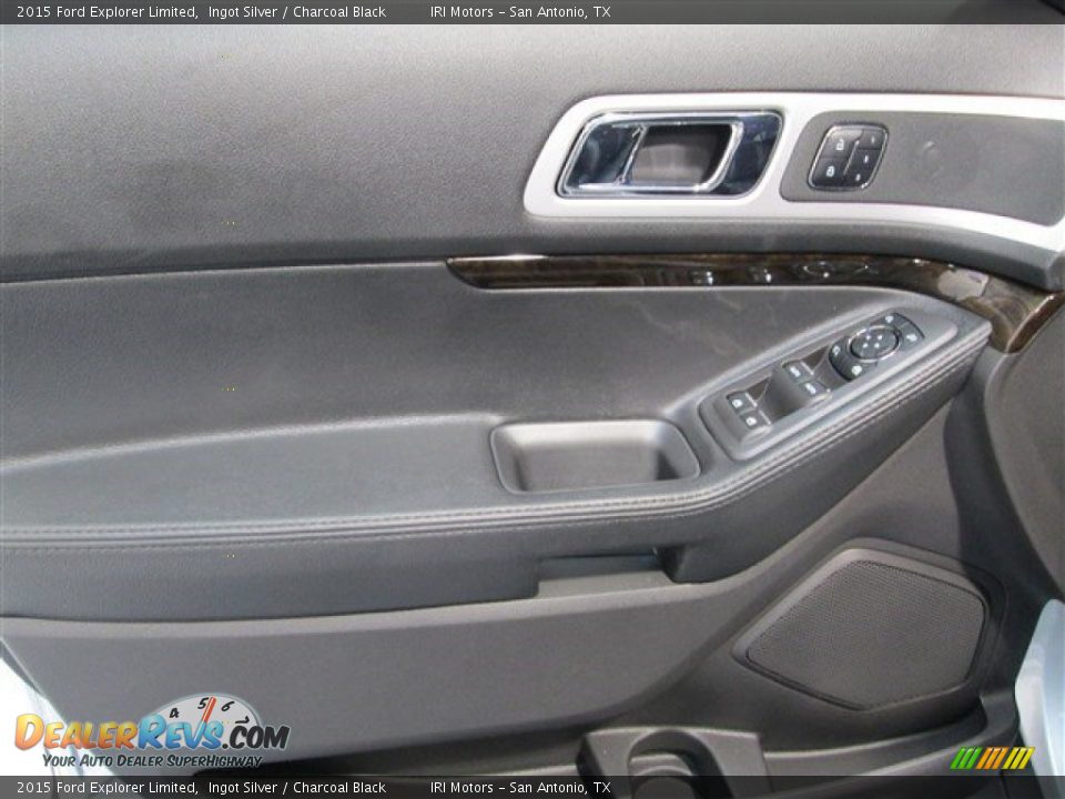2015 Ford Explorer Limited Ingot Silver / Charcoal Black Photo #17