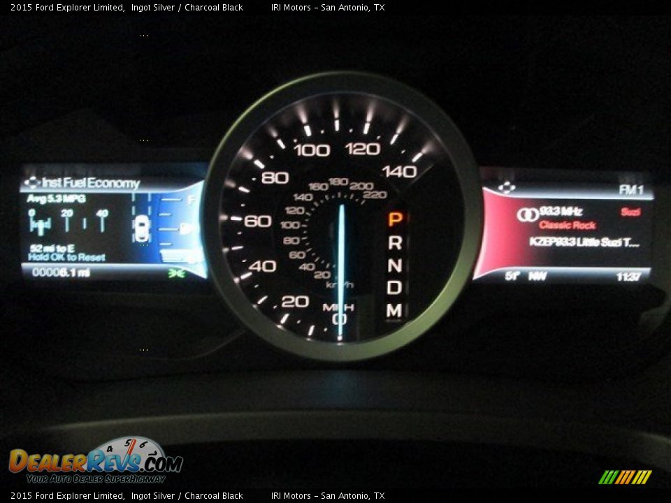 2015 Ford Explorer Limited Ingot Silver / Charcoal Black Photo #23