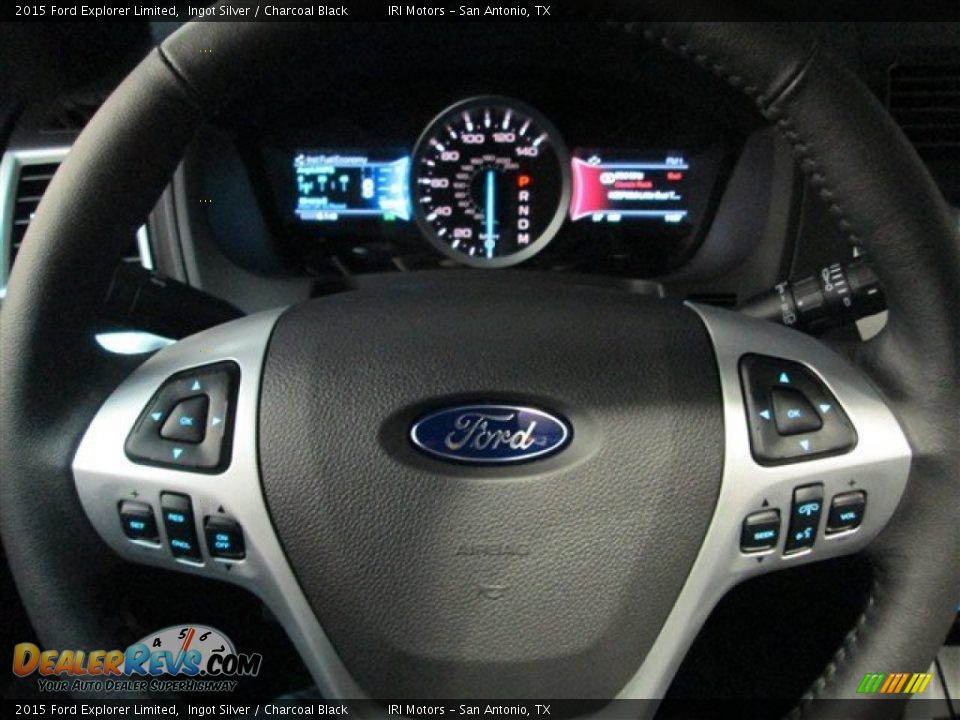 2015 Ford Explorer Limited Ingot Silver / Charcoal Black Photo #24