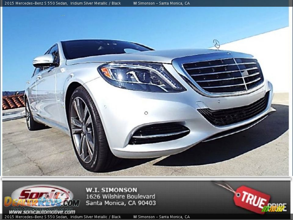 2015 Mercedes-Benz S 550 Sedan Iridium Silver Metallic / Black Photo #1