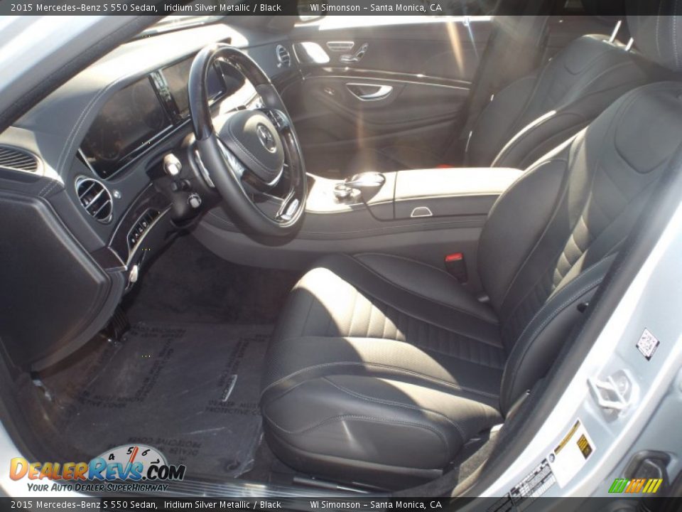 2015 Mercedes-Benz S 550 Sedan Iridium Silver Metallic / Black Photo #7