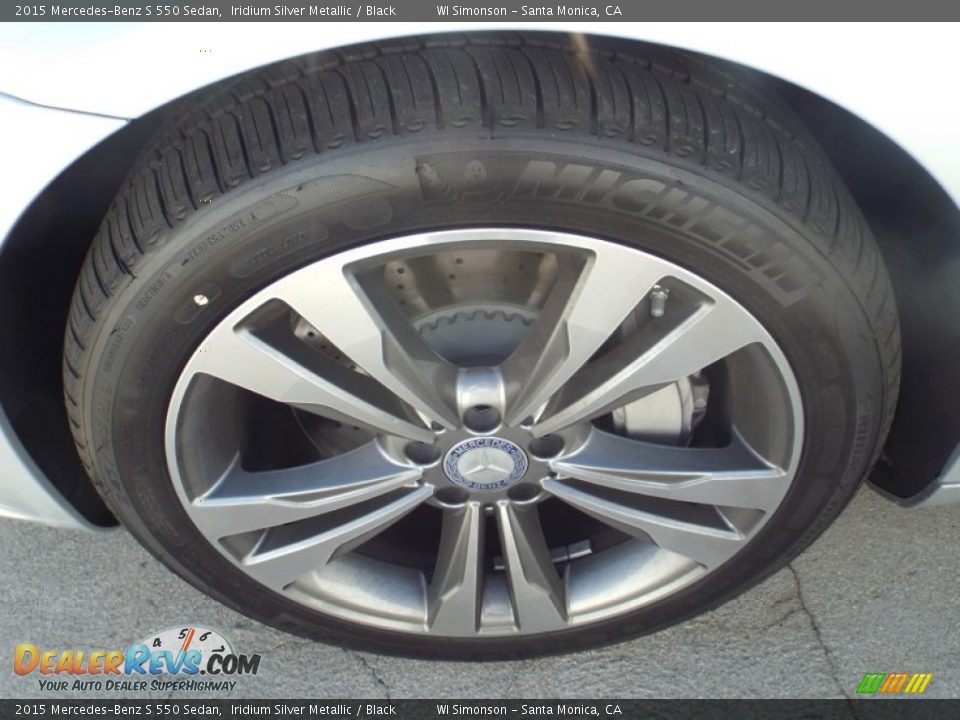 2015 Mercedes-Benz S 550 Sedan Iridium Silver Metallic / Black Photo #10