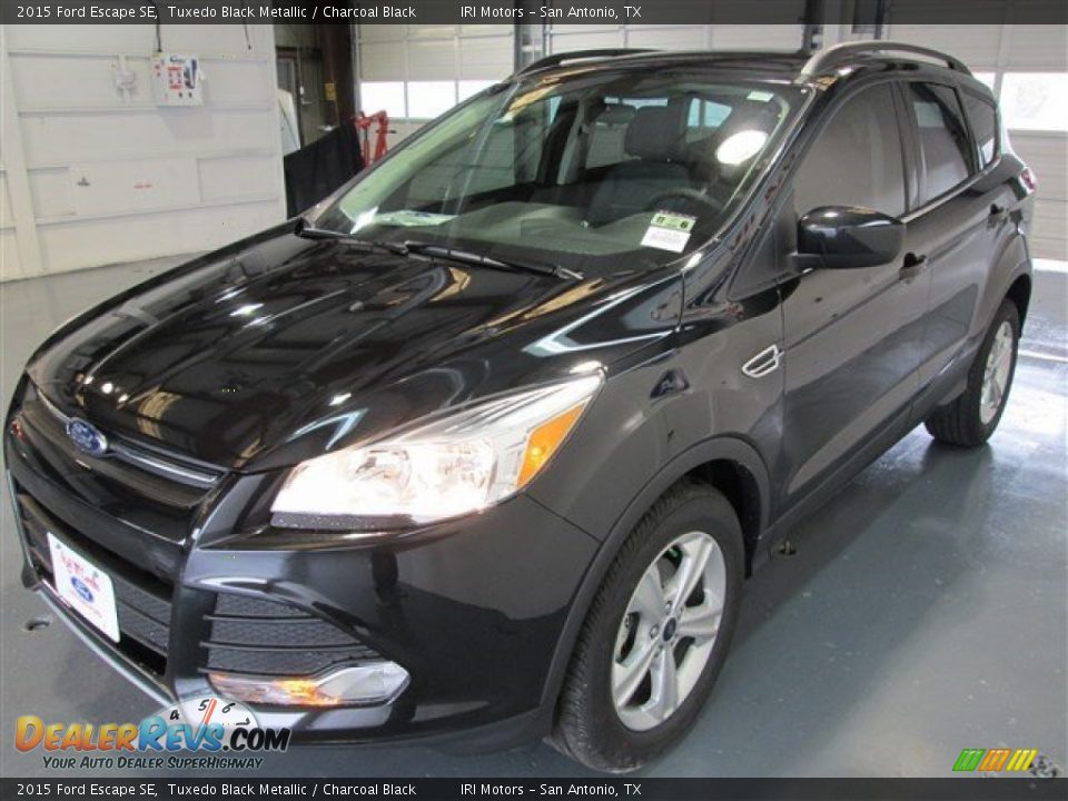 2015 Ford Escape SE Tuxedo Black Metallic / Charcoal Black Photo #3