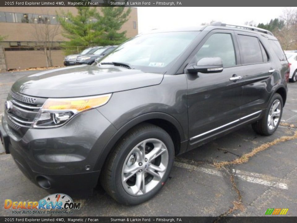 2015 Ford Explorer Limited 4WD Magnetic / Pecan Photo #5