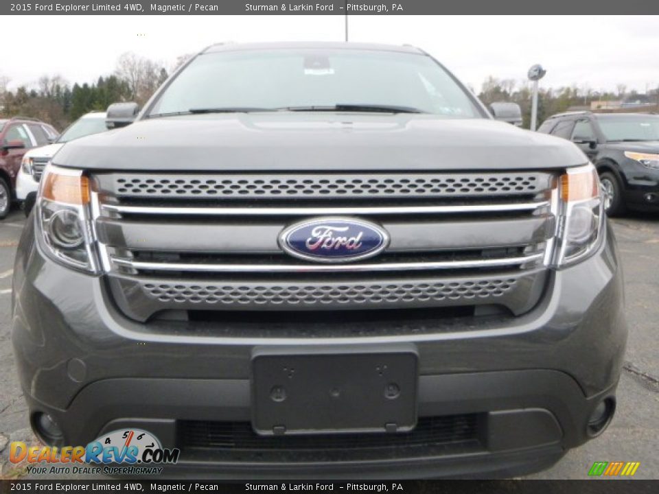 2015 Ford Explorer Limited 4WD Magnetic / Pecan Photo #7