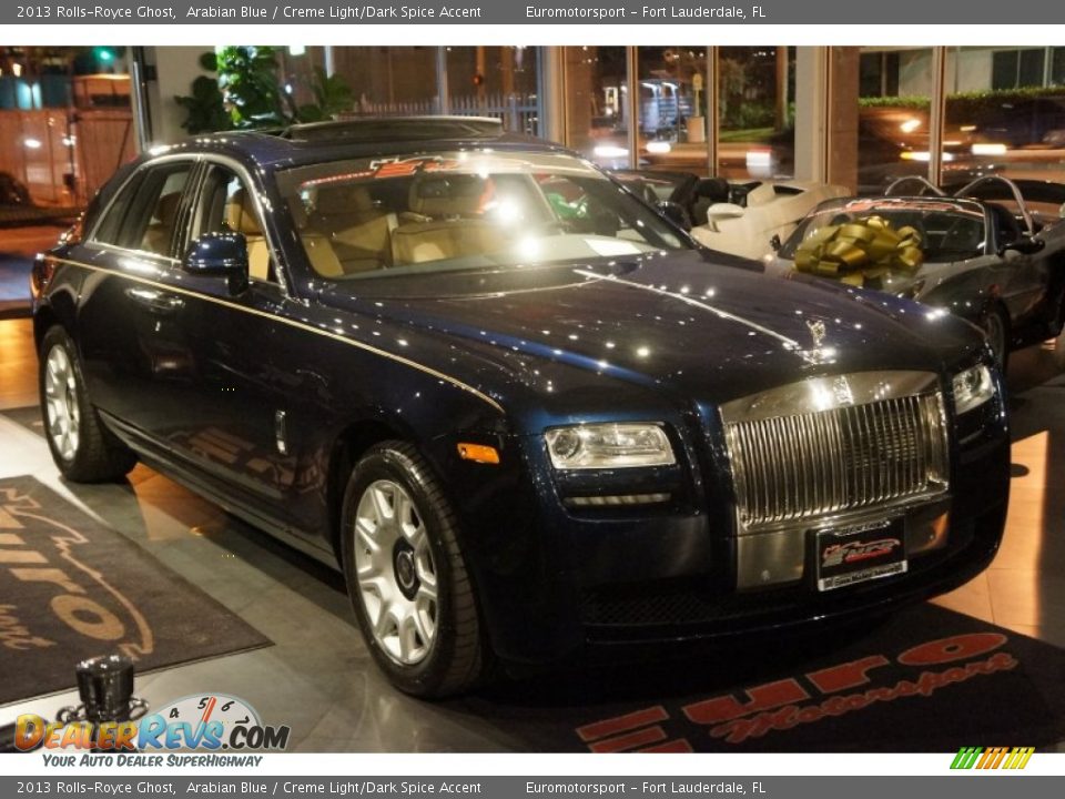 2013 Rolls-Royce Ghost Arabian Blue / Creme Light/Dark Spice Accent Photo #5