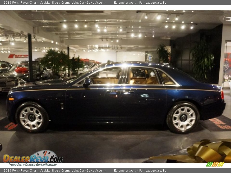 2013 Rolls-Royce Ghost Arabian Blue / Creme Light/Dark Spice Accent Photo #20