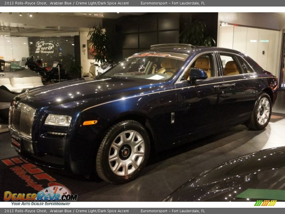 2013 Rolls-Royce Ghost Arabian Blue / Creme Light/Dark Spice Accent Photo #21