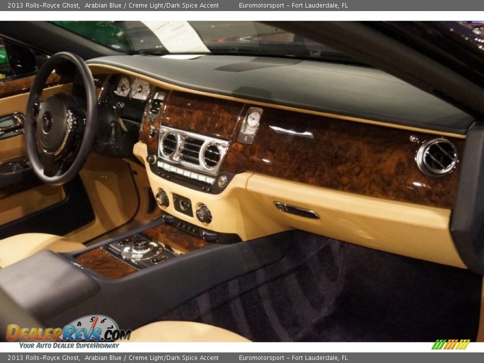 2013 Rolls-Royce Ghost Arabian Blue / Creme Light/Dark Spice Accent Photo #30