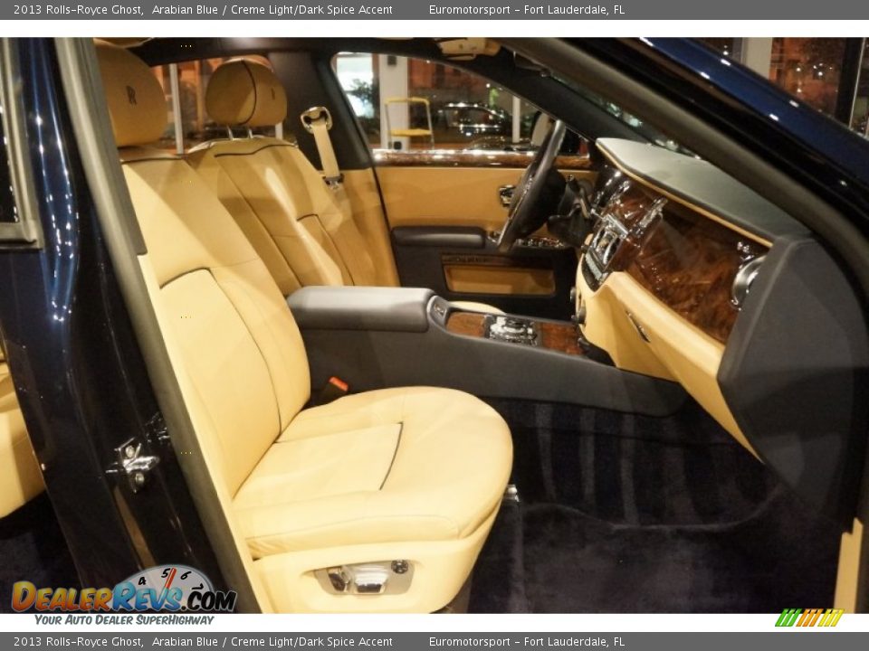 2013 Rolls-Royce Ghost Arabian Blue / Creme Light/Dark Spice Accent Photo #31
