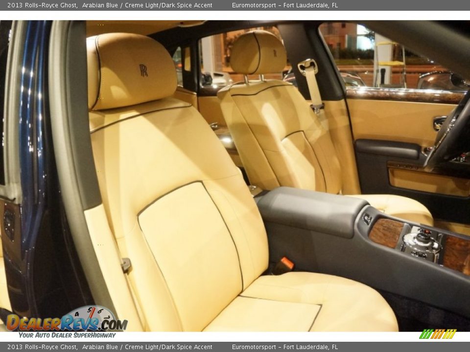 2013 Rolls-Royce Ghost Arabian Blue / Creme Light/Dark Spice Accent Photo #32