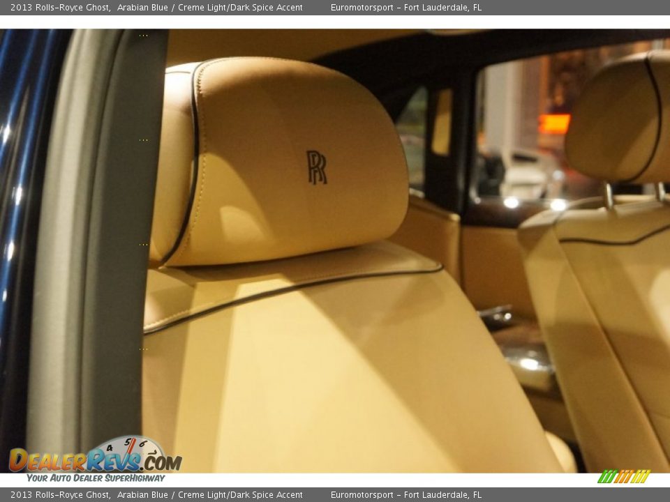 2013 Rolls-Royce Ghost Arabian Blue / Creme Light/Dark Spice Accent Photo #33